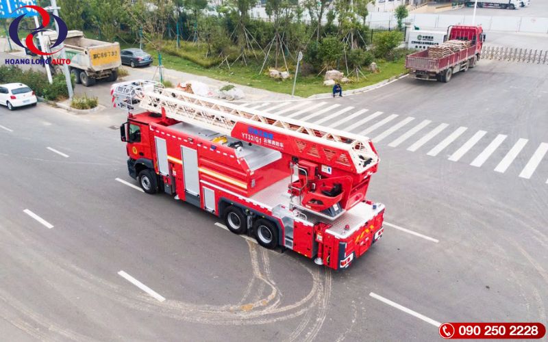 Xe Thang Chữa Cháy Cứu Hộ Trên Cao MERCEDES BENZ 32M MÉT Xe Thang Chữa Cháy Cứu Hộ Trên Cao MERCEDES BENZ 32M MÉT