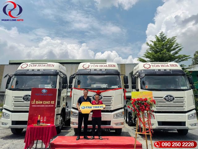 lễ bàn giao xe đầu kéo Faw (5)
