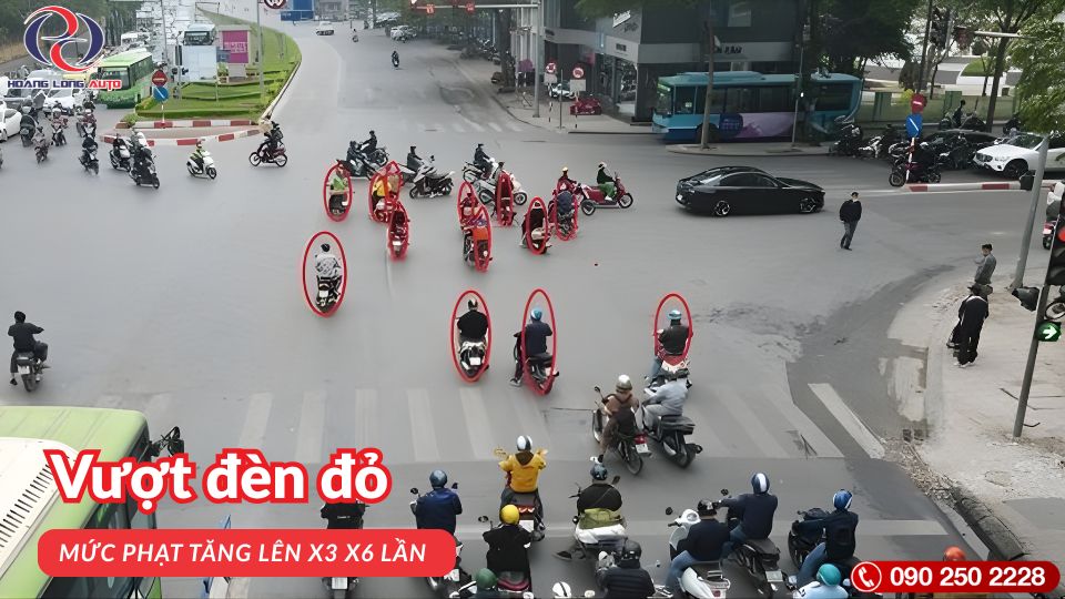 Mức Phạt Vượt Đèn Đỏ