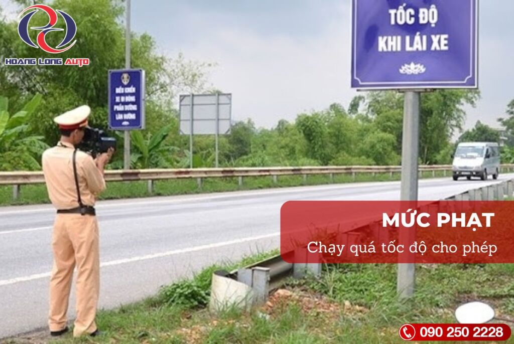 mức phạt quá tốc độ 2