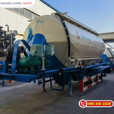 Mooc Bồn Chở Xi Măng Rời HUAYUDA 30 Khối 3 Rốn Xả