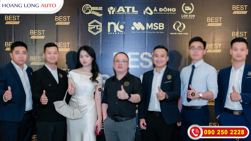 Logo Hoàng Long sánh vai cùng các ngân hàng và đối tác đồng hành với BEST Express
