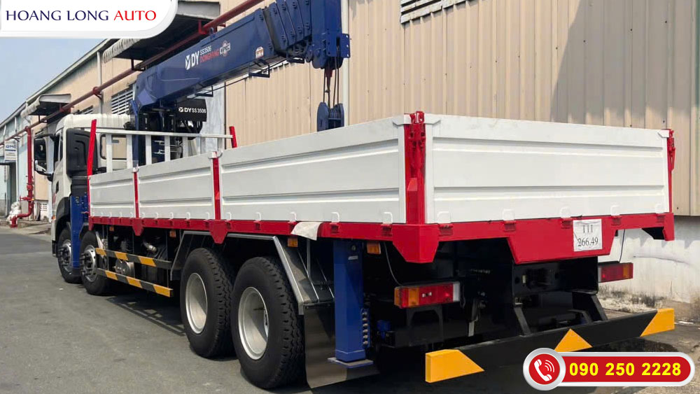Thùng xe tải Dongfeng gắn cẩu Thùng xe tải Dongfeng gắn cẩu
