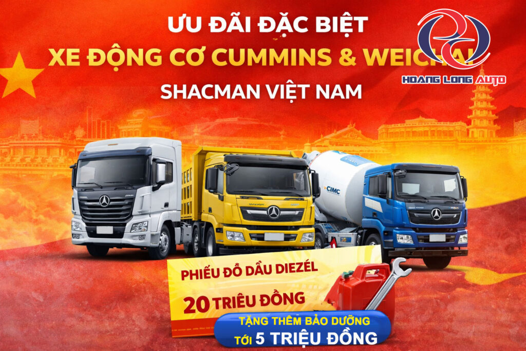 Ưu đãi 25 triệu dòng xe Shacman