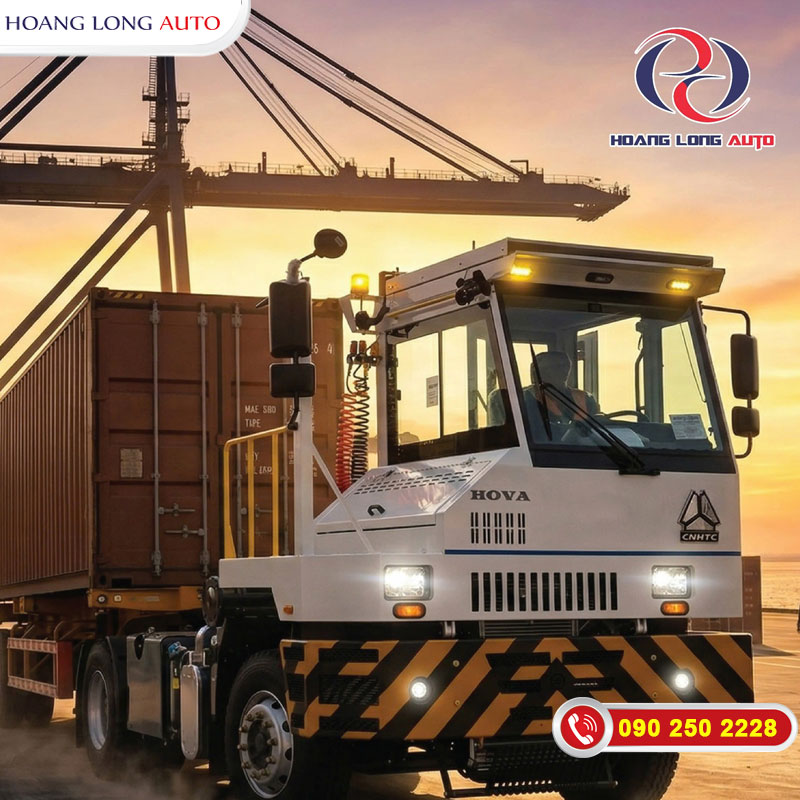 Xe đầu kéo nội bộ HOWO 4x2 Xe đầu kéo nội bộ HOWO 4x2
