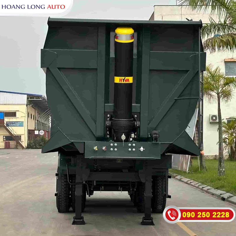 Ben tự đổ trên mooc ben Howo thùng Soosan