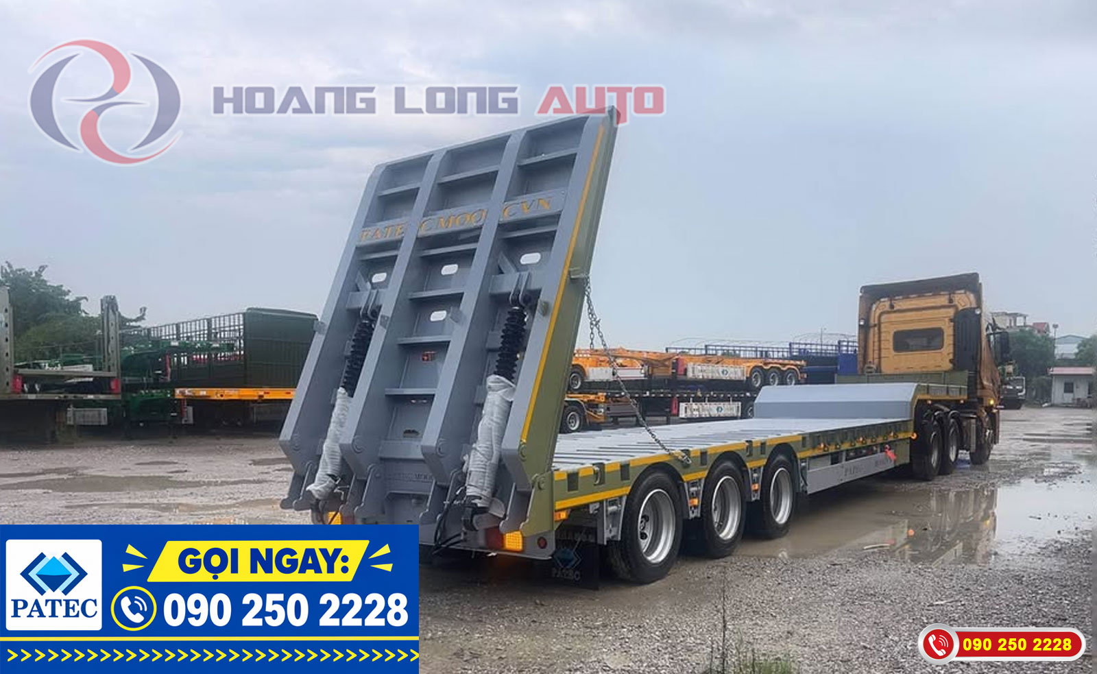 Fooc TIANRUI 13.8m 3 Trục chở máy móc thiết bị