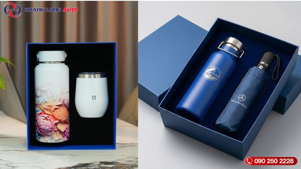 Quà 20/11 Bình giữ nhiệt và cốc sứ cá nhân