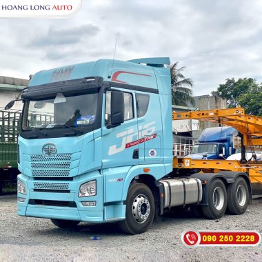 Xe đầu kéo FAW JH6 460 cầu dầu màu xanh