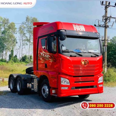 Xe đầu kéo FAW JH6 460HP màu đỏ