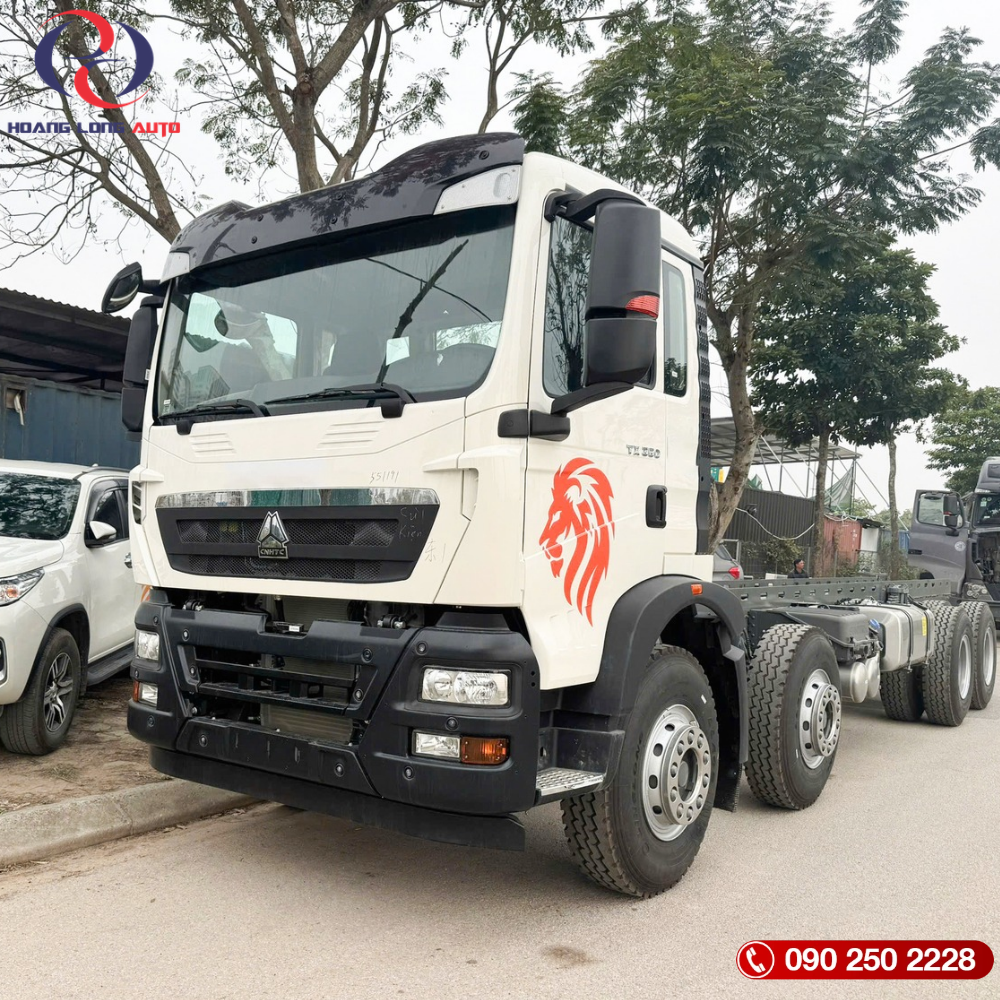 Xe tải thùng HOWO 4 chân.